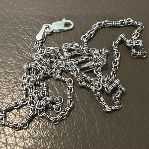 Exquisite Unique Sterling Silver Chain